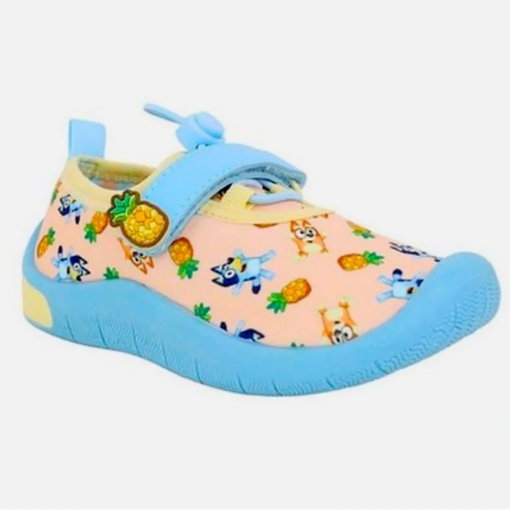 New Bluey Water Shoes, Quick Drying Slip On Water Shoes Bluey Design! Size 13/1